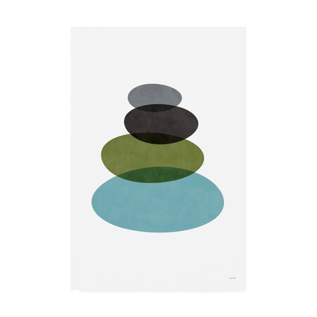 Trademark Fine Art Tomas Design 'Modern Stones' Canvas Art, 12x19 IC02168-C1219GG